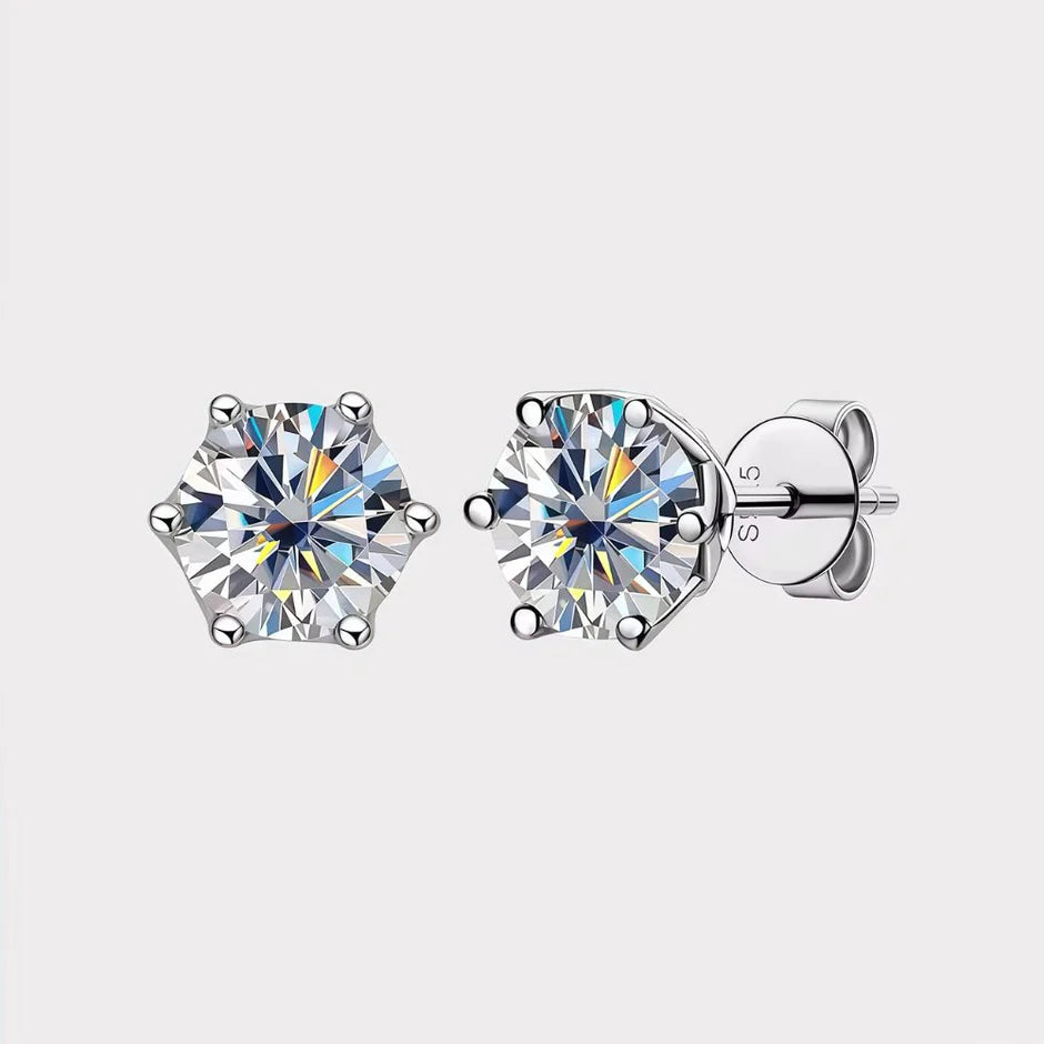 Luxe Diamond-Grade Moissanite Studs