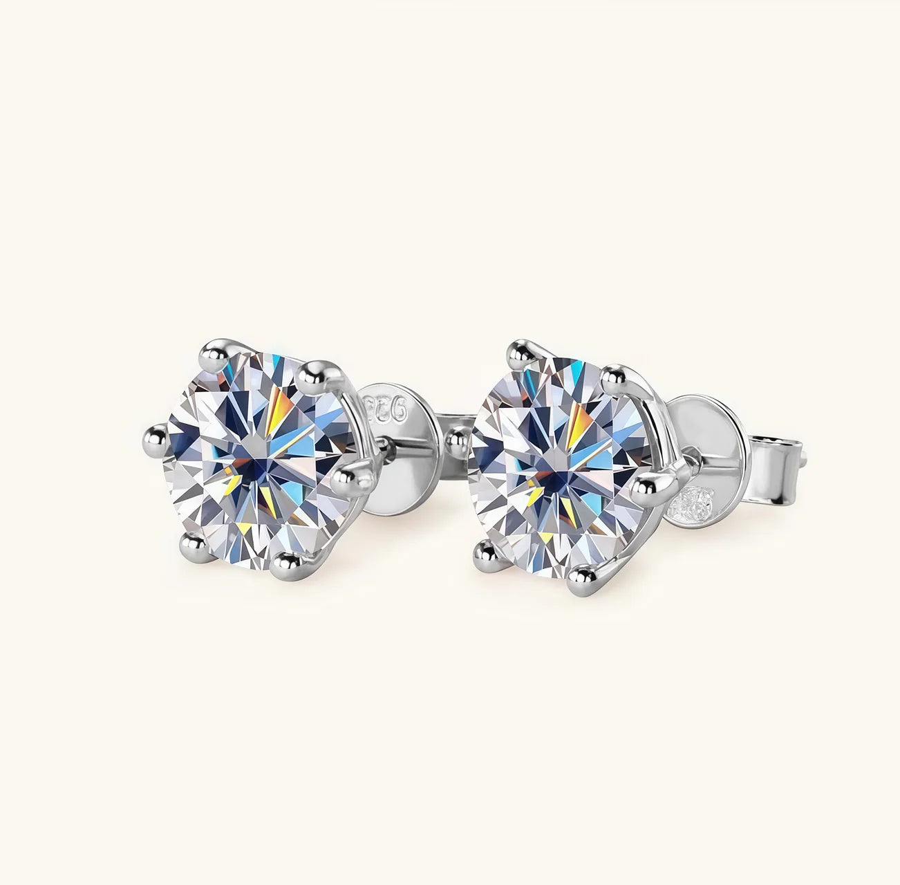 Luxe Diamond-Grade Moissanite Studs