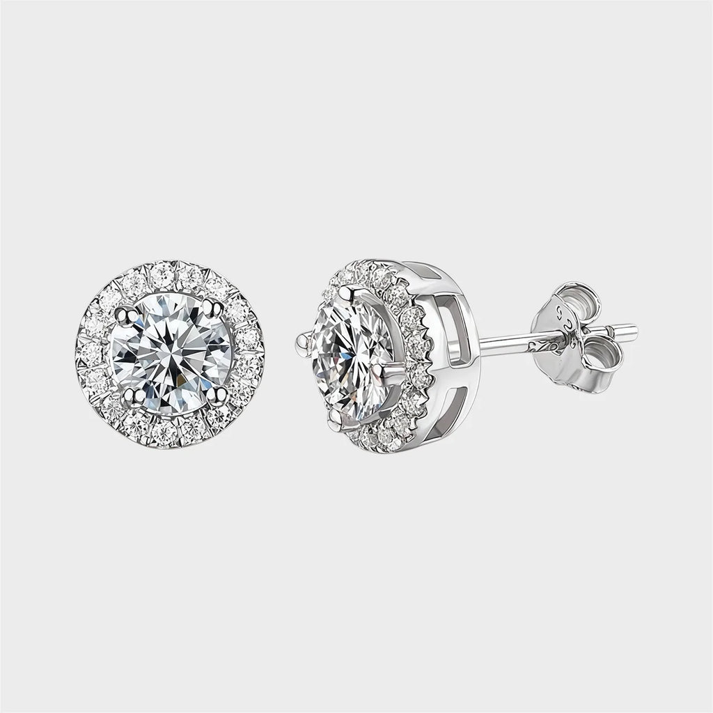 Diamond Radiance Halo™ Moissanite Earrings