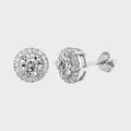 Diamond Radiance Halo™ Moissanite Earrings