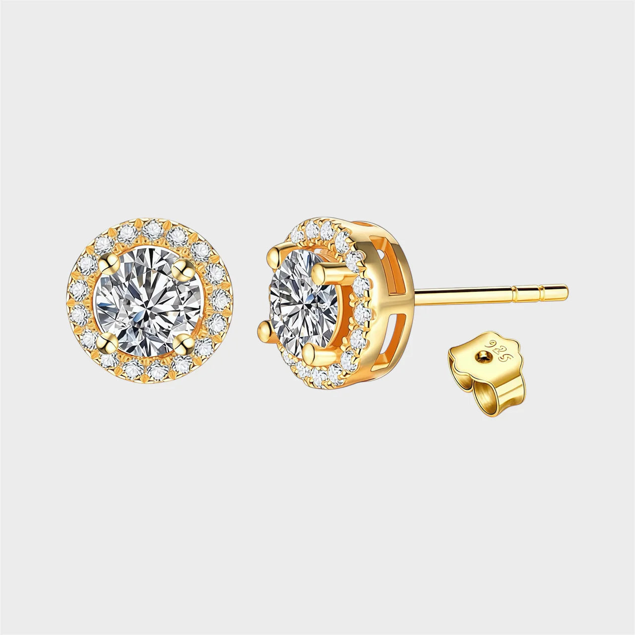 Diamond Radiance Halo™ Moissanite Earrings