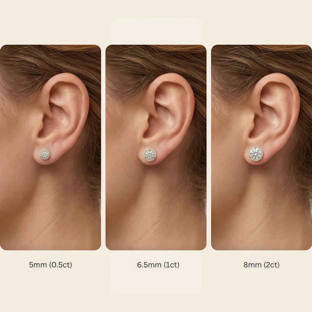 Diamond Radiance Halo™ Moissanite Earrings