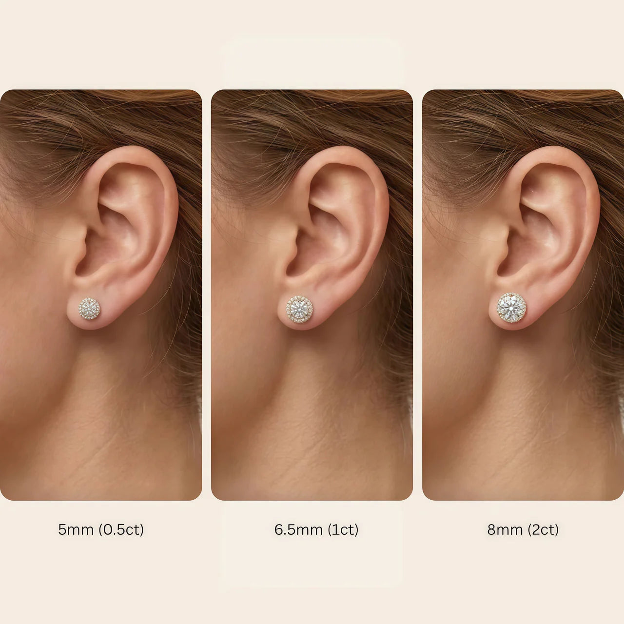Diamond Radiance Halo™ Moissanite Earrings