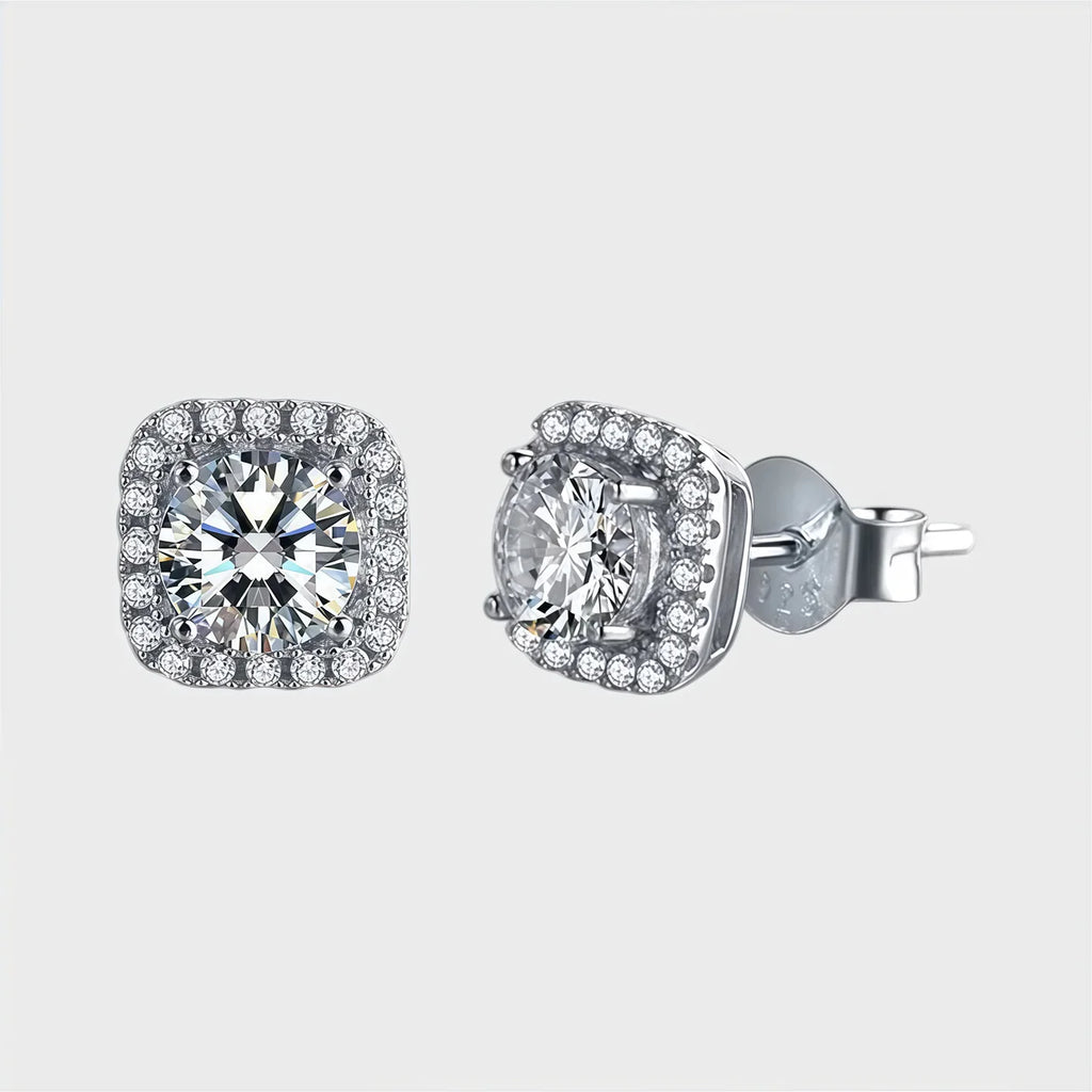 Diamond Radiance Square Halo™ Earrings