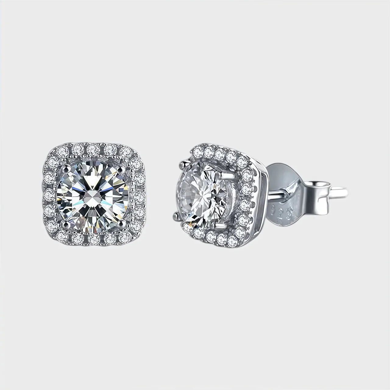 Diamond Radiance Square Halo™ Earrings