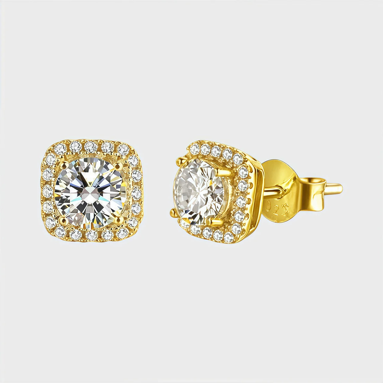 Diamond Radiance Square Halo™ Earrings