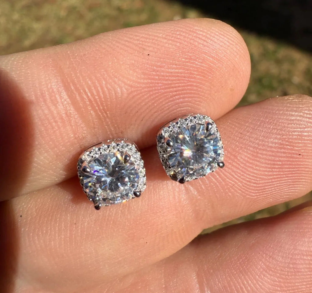 Diamond Radiance Square Halo™ Earrings