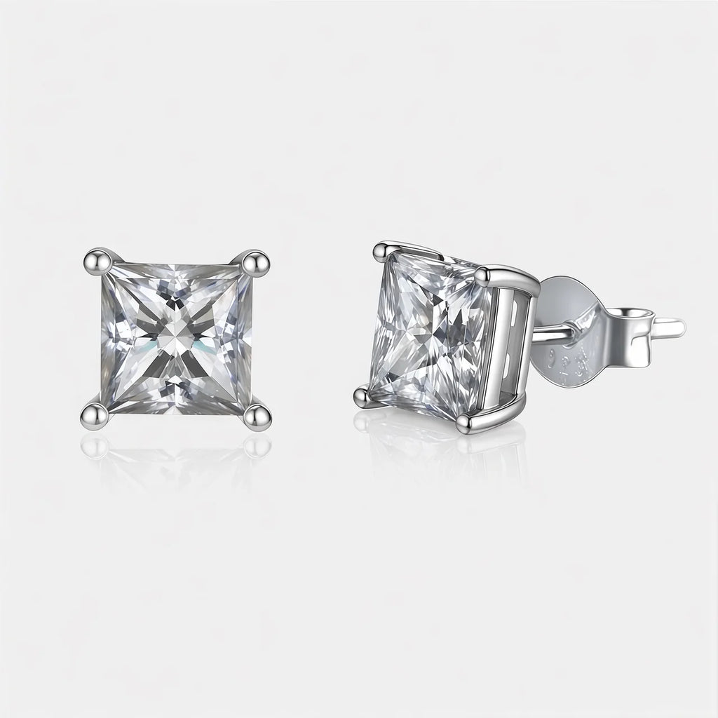 Diamond Radiance Princess Cut™ Moissanite Earrings