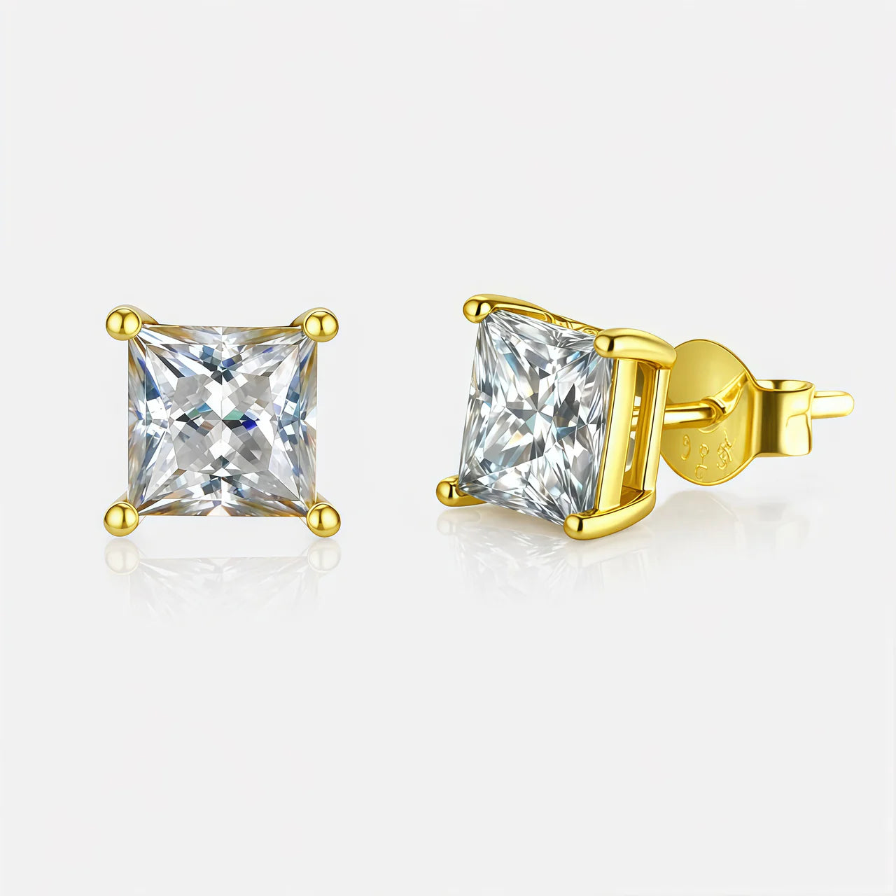 Diamond Radiance Princess Cut™ Moissanite Earrings