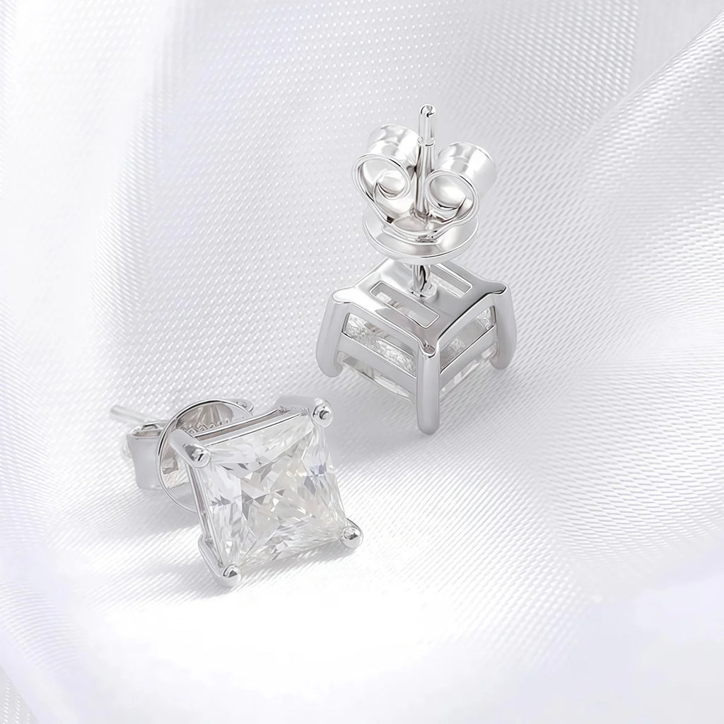 Diamond Radiance Princess Cut™ Moissanite Earrings