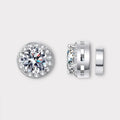 Diamond Radiance Magnetic Halo™ Moissanite Earrings