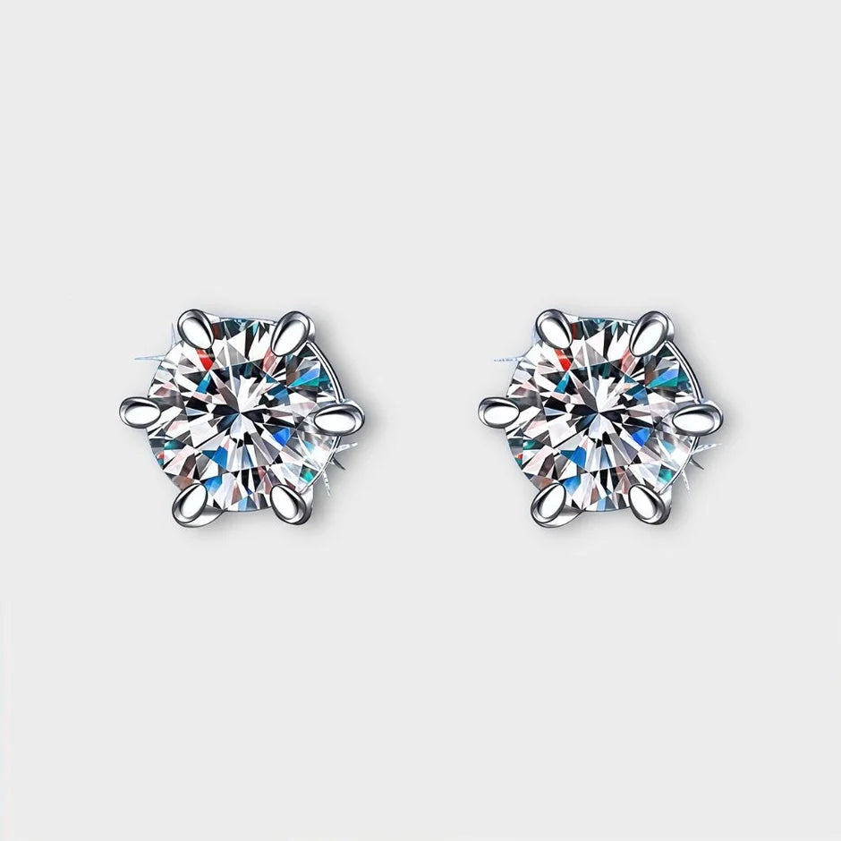 Diamond Radiance Magnetic Stud™ Moissanite Earrings