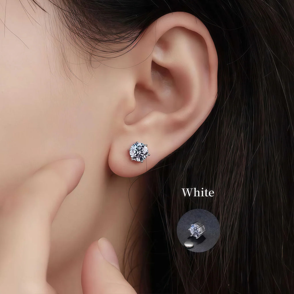 Diamond Radiance Magnetic Stud™ Moissanite Earrings