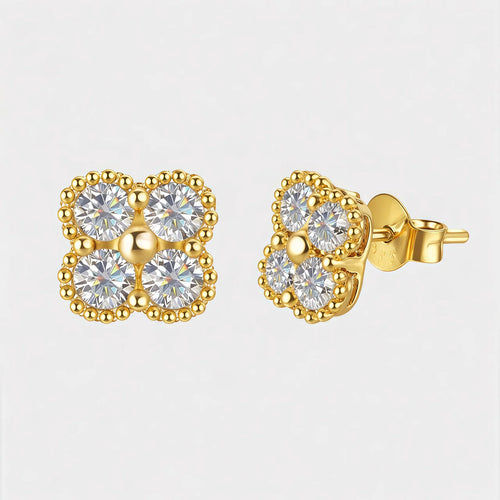 Diamond Clover™ Moissanite Earrings