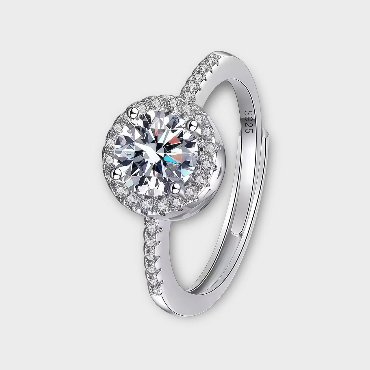 Diamond Radiance Halo™ Moissanite Ring