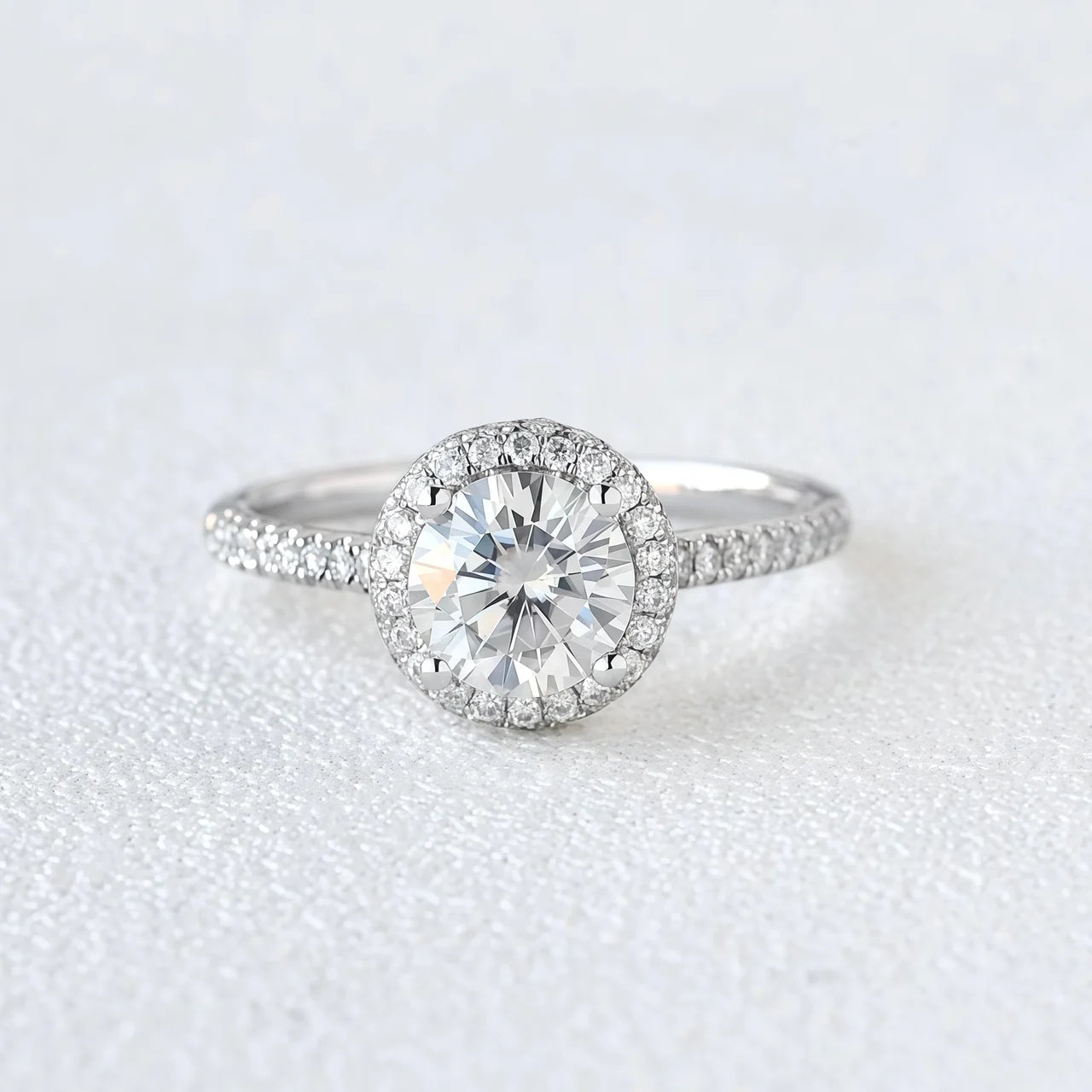 Diamond Radiance Halo™ Moissanite Ring