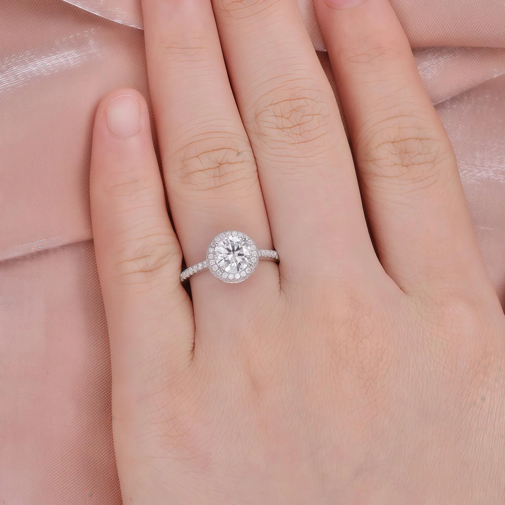 Diamond Radiance Halo™ Moissanite Ring