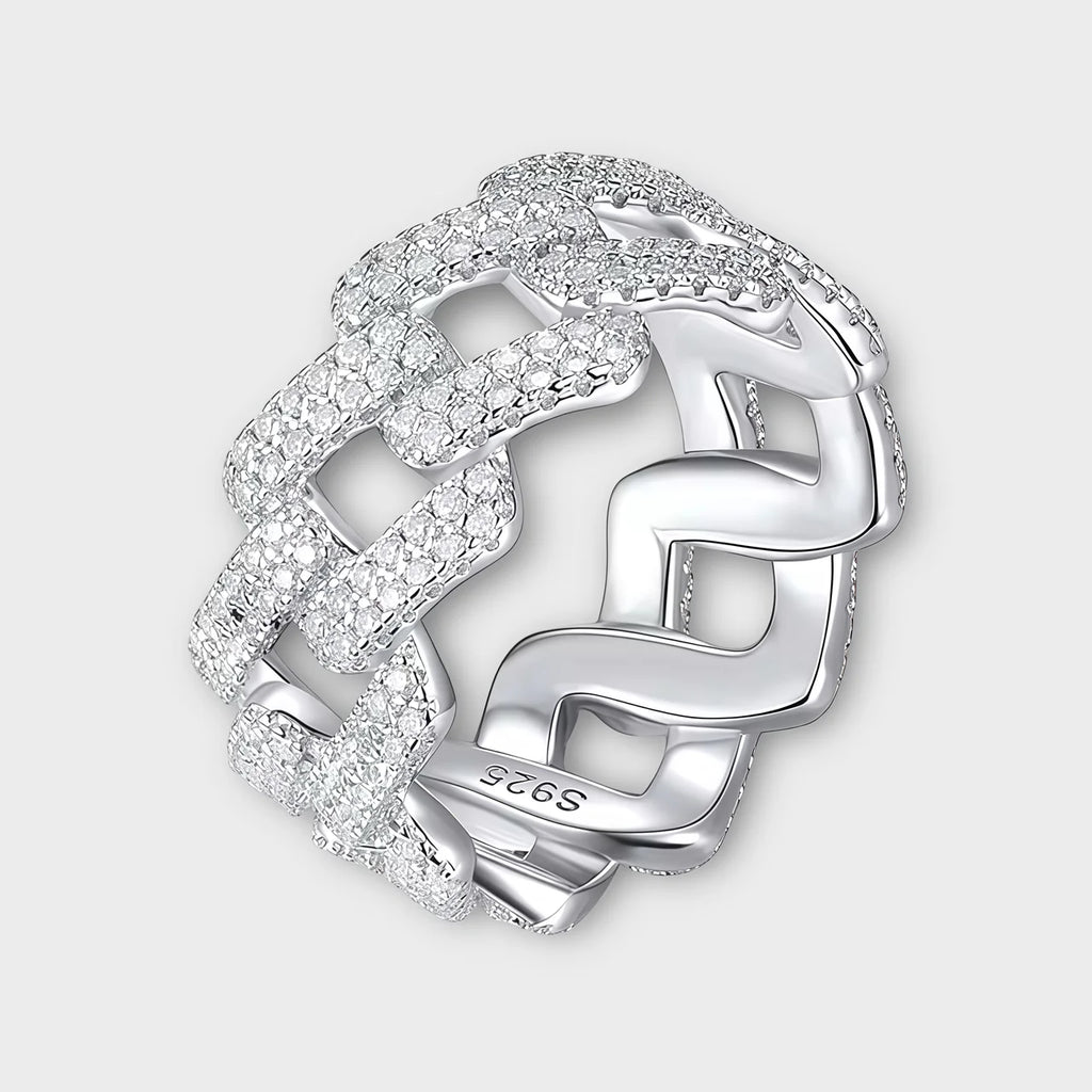 Diamond Cuban™ Moissanite Ring