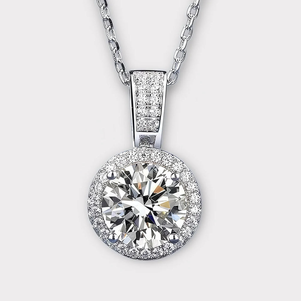 Diamond Radiance Halo™ Moissanite Necklace