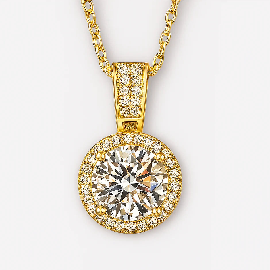 Diamond Radiance Halo™ Moissanite Necklace