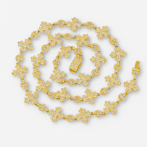 Diamond Clover Pattern Chain™ Moissanite Necklace